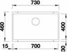 купить Мойка кухонная Blanco Subline 700-U (526001) в Кишинёве 