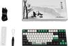купить Клавиатура Varmilo VEM87 Panda R2 87Key, EC V2 Rose, EN/UKR, White Led, Green в Кишинёве 