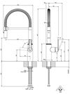 купить Смеситель кухонный Gessi 60960-707 Black Metal Br PVD в Кишинёве 