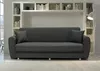купить Диван Trendy Manes, extensibila cu lada de depozitare, 215x80x80cm, Gri inchis в Кишинёве 