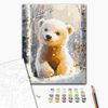 cumpără Tablou pe numere BrushMe RBS1021FC 30x40cm (fără cutie) Urs polar drăguț în Chișinău 