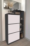 купить Полка для обуви Bofigo Обувница 18-04-81 Anthracite/White в Кишинёве 