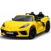 cumpără Mașină electrică pentru copii Kids car 8070490R_Yellow Corvette C8, 12V10AH, scaune din piele în Chișinău 