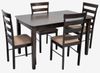 купить Комплект стол и стулья Evelin di Costacurta стол HV-27V Chocolate + 4 стула Gloria Chocolate/Ekea12 (Dark Brown) в Кишинёве 