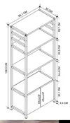 купить Этажерка Nex Home Многоярусный, для кухни, 4 ящика, 56x30x138 см, Белый (28-04-01) в Кишинёве 