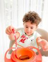 купить Посуда для кормления BabyJem 350 Bol multifunctional cu capac si rotire 360 grade Amazing Bowl Oranj в Кишинёве 