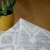 cumpără Textile de casă Ibena 2414/800 Jacquard Baumwolldecke Amora mith GOTS Zertifikat Grey/white în Chișinău 