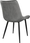 cumpără Scaun Deco Hans Catifea Dark Grey + Black Legs HLR21 în Chișinău 