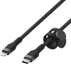 cumpără Cablu telefon mobil Belkin CAA011BT1MBK USB-С - Lightning BRAIDED în Chișinău 