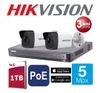 HIKVISION 5 МЕГАПИКСЕЛИ IP POE 1TB 30m 