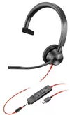 cumpără Căști pentru gaming Poly Blackwire 3325, BW3325-M USB-A + 3.5 Audio jack, (214016-01) în Chișinău 