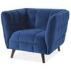 купить Кресло Signal Castello 1 Velvet (Navy Blue/Wenge) в Кишинёве 