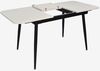 купить Стол Evelin di Costacurta DT-531R B, 112(152)x72x76см, Каркас/Опоры: Металл Черный (раздвижной), белый мат в Кишинёве 
