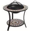 cumpără Grătar Holland 44834 Ambiance Барбекю круглый на ножках Mozaic D44cm, H58cm în Chișinău 