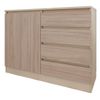 купить Комод Smartex (16094) Т2 120cm Ivory+Stejar Deschis в Кишинёве 