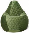 cumpără Fotoliu BeanBag BeanBag BM6128, Кресло Груша из велюра Maserrati "Romb", L, зелёный în Chișinău 