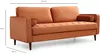 cumpără Canapea Trendy Roma Portocaliu, 90x70x215cm (3 locuri) în Chișinău 