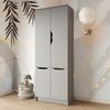 купить Шкаф детский MebelStar LILU 4D 80x40x210 Grey (MBS-1414) в Кишинёве 