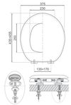 купить Сиденье для унитаза Wirquin Capac WC MDF Trendy Line London 20718562 в Кишинёве 