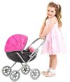 купить Кукла Chipolino Коляска для кукол Daisy pink linen KZKDZ02402PP в Кишинёве 