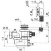 купить Сифон для ванны Wirquin Coloana cada preaplin push-open 30950164 в Кишинёве 