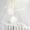 купить Кроватка PernaMea Baldachin Premium Pompom Ivory (PM.101301/3) в Кишинёве 
