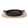 купить Сковорода Tognana 42293 Fusion Taste din fontă 17x11cm, pe suport de lemn в Кишинёве 