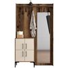 купить Мебель для прихожей Trendy Berlin BC, Nuc, Crem 120x200x35cm (GTR001352) в Кишинёве 