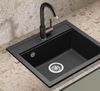 купить Смеситель кухонный Helika-AquaSanita 5523E2-601 SABIA ECO2 Black metallic в Кишинёве 