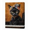 cumpără Tablou pe numere Ideyka KHO6766 30x40cm Eco, Pisica neobisnuita în Chișinău 