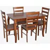 cumpără Set masă și scaune Evelin di Costacurta стол HV-29V Burnish Oak + 4 стула GLORIA Burnish/Ekea12 Dark Brown în Chișinău 