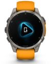 купить Смарт часы Garmin Fenix 8 – 47 mm, Sapphire, Titanium with Spark Orange (010-02904-11) в Кишинёве 