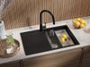 cumpără Chiuvetă bucătărie Primagran San Francisco 780-50 level Black metallic + accesorii 500x780 MHFKM în Chișinău 