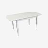 купить Комплект стол и стулья Evelin di Costacurta стол HV-29V White + 4 стула YTC-064Wh UF910-01 Light beige в Кишинёве 