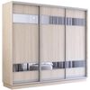 купить Шкаф Mobildor-Lux Раздвижные двери Fox из ДСП с зеркальными элементами (250x60x240H см) Sonoma в Кишинёве 