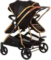 купить Детская коляска Chipolino Kbds02401og Duo Smart Obsidian / Gold в Кишинёве 