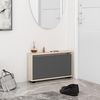 купить Полка для обуви Mobildor-Lux Leo Slim 50x16x47H cm Sonoma/Anthracite в Кишинёве 