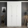 cumpără Dulap Trendy Minar 3 Mebran Kapak 2 235-Alb, 135x235x52cm în Chișinău 