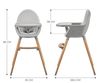cumpără Scaun de masă KinderKraft Fini 2 GREYKHFINI02GRY0000 grey în Chișinău 