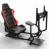 cumpără Scaun gaming Lumi Classic Racing Simulator Cockpit Seat LRS03-BS with Monitor & Gear Shifter Mount, Black/Red, Seat Width: 450mm, Seat Gliding Track 180mm, Seat Back Tilt Range 30°~90°, Steering Wheel Panel Tilt Range: +25°~-35°, Pedal Panel Tilt Range: 0°/15°/27° în Chișinău 