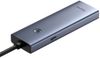cumpără Adaptor de rețea USB Baseus B0005280B811-08 HUB 4in1 Type-C 3.0 to 4*USB-A 1*Type-C 3.0 UltraJoy Series, Space Grey în Chișinău 