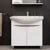 купить Шкаф под умывальник Bayro Elara Duo под умыв. Zenon 860 белый мат в Кишинёве 