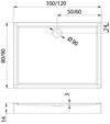 купить Душевой поддон New Trendy Columbus Rectangular 120x90x14 B-0267 в Кишинёве 