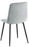 купить Стул Interdepo TED new, Light Grey Velvet 20A17BLK-34 в Кишинёве 