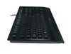 Keyboard Logitech K280e, Low-profile, Quiet typing, Spill-resistant, Palm rest, FN key, Black, USB 