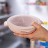 купить Посуда для кормления BabyOno 1661/02 Placa de silicon cu ventuza si capac (roz) в Кишинёве 