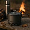 купить Посуда походная Nils NC4203 Oală de camping cu radiator de căldură 1000ml в Кишинёве 