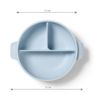 cumpără Seturi pentru hrănire bebelușilor BabyOno 1661/01 Placa de silicon cu ventuza si capac (albastru) în Chișinău 