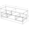 cumpără Comodă TV Smartex (16330) Т6 120cm TV Grafit în Chișinău 