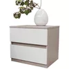 cumpără Noptieră Bayro Harmony 550x500x450 серый камень фасад белый în Chișinău 